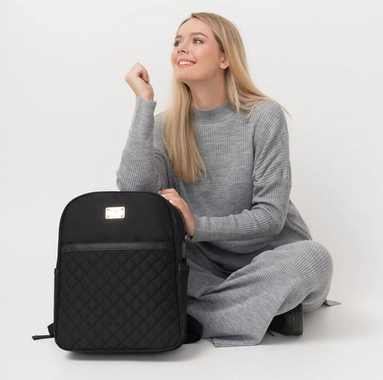 black comfy female business study travel laptop backpack rucksack bag